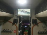 19.5寸吸頂顯示器成功安裝在宇通客車河南武警防爆巡邏車