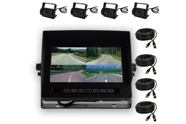 VT-BSM741D 7寸四分割顯示器 VT-BSM741D 7寸四分割顯示器